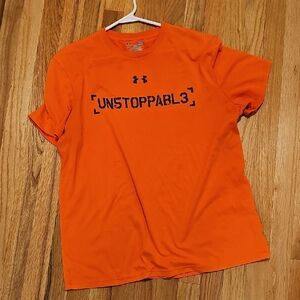 Under Armour Orange Short Sleeve Tee Unstoppable